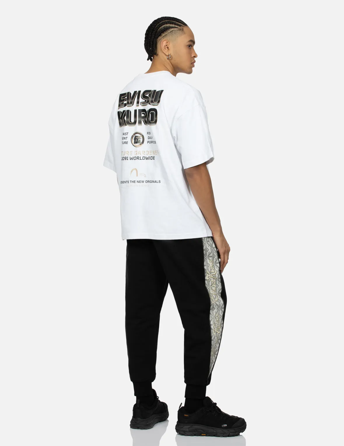 Multi Slogans with 3D Logo Oversized T-shirt sold by Evisu product image thumbnail 3