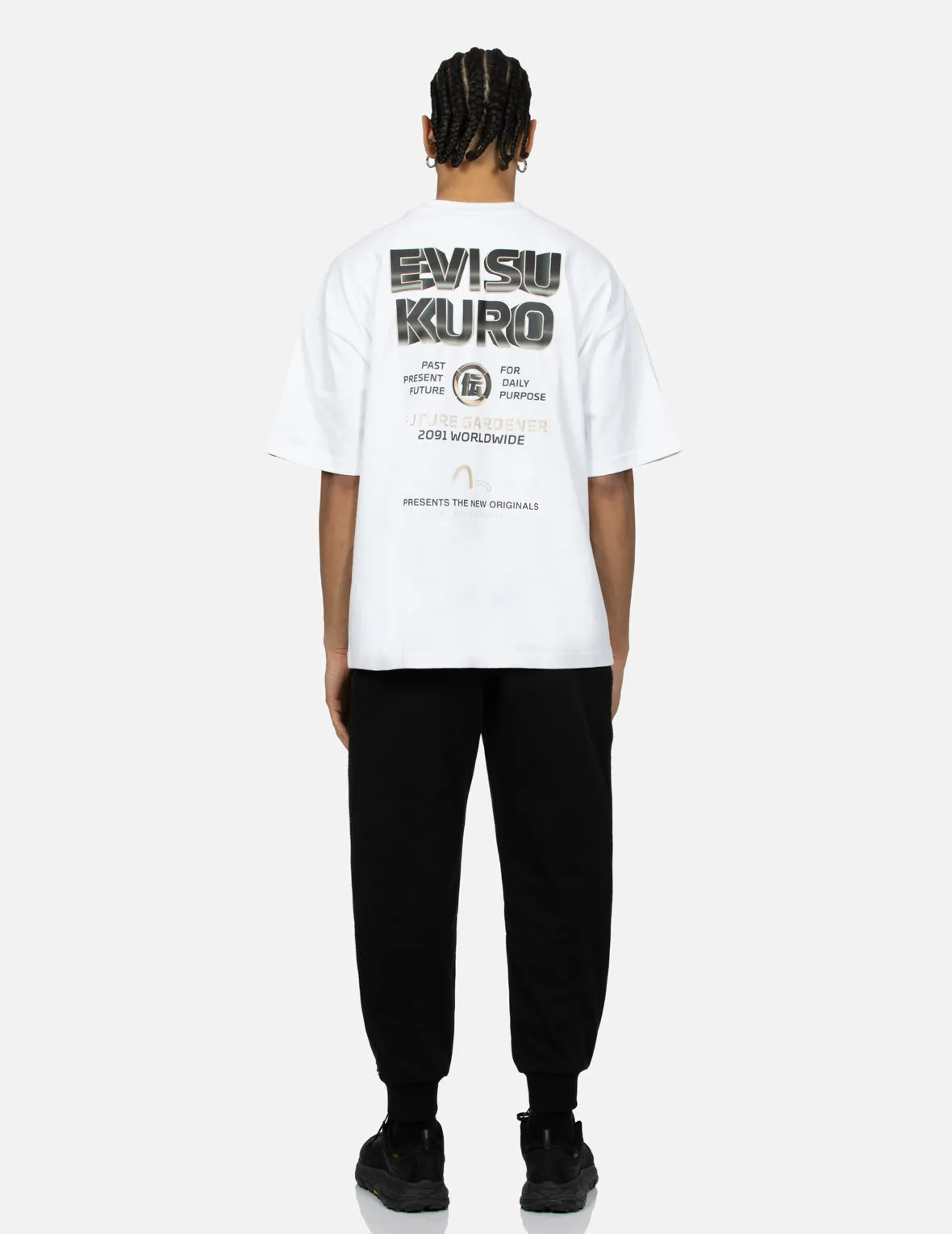 Multi Slogans with 3D Logo Oversized T-shirt sold by Evisu product image thumbnail 5