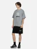 Kamon and Melting Metallic Logo Print Loose Fit T-Shirt sold by Evisu