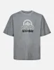 Kamon and Melting Metallic Logo Print Loose Fit T-Shirt sold by Evisu
