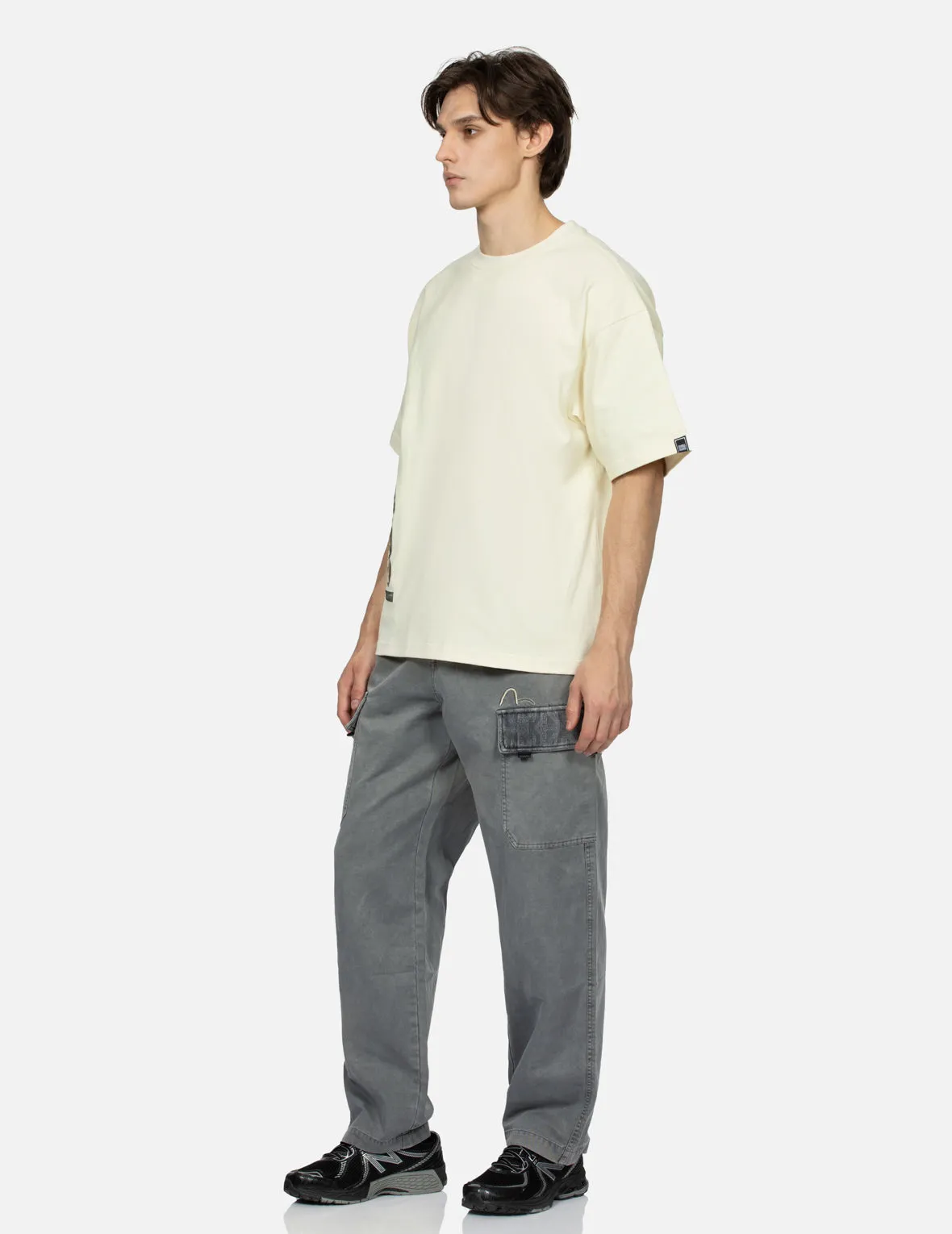 Spray Dyed Scatter E_x001F_ffect Brand Logo Loose Fit T-shirt sold by Evisu product image thumbnail 3