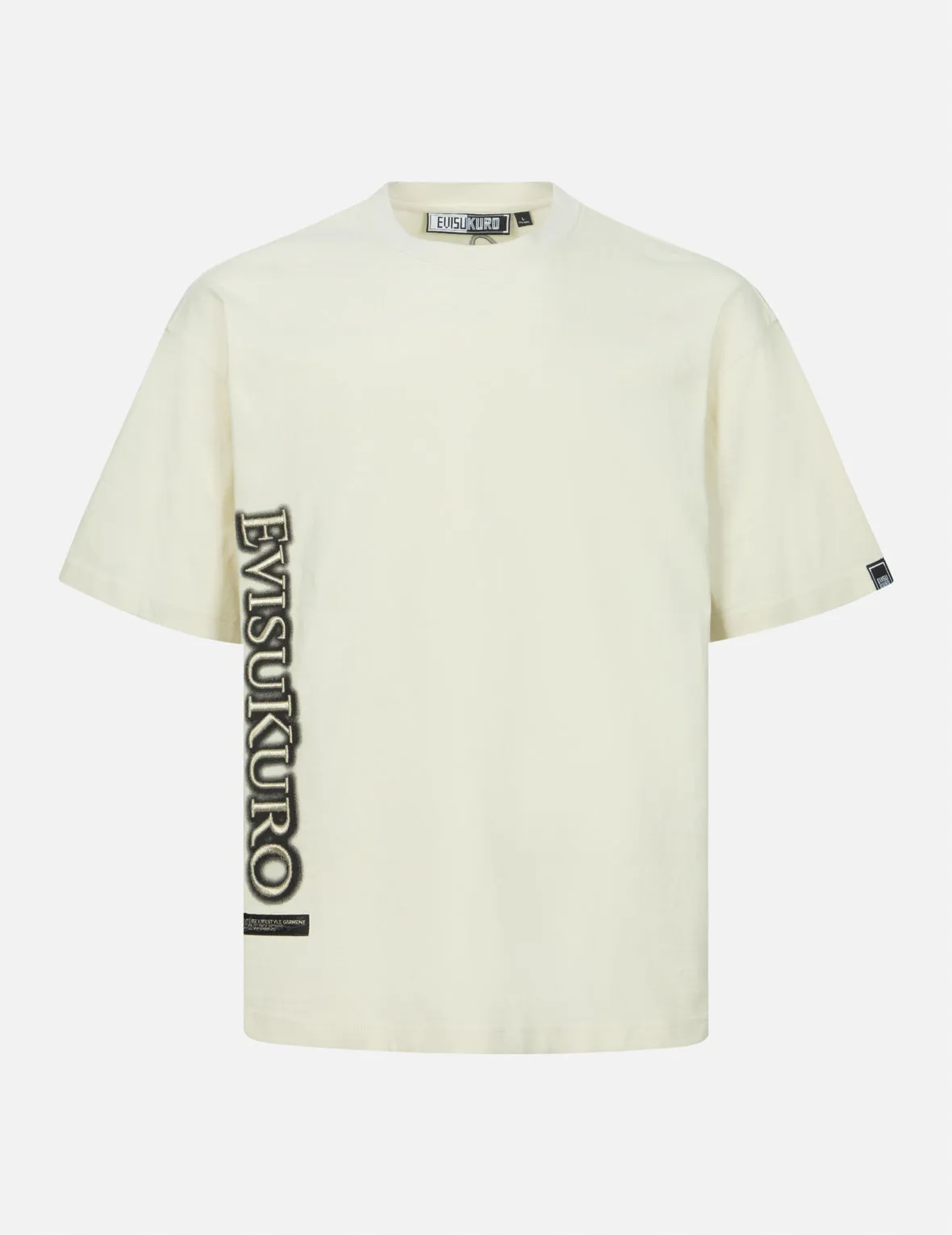 Spray Dyed Scatter E_x001F_ffect Brand Logo Loose Fit T-shirt sold by Evisu