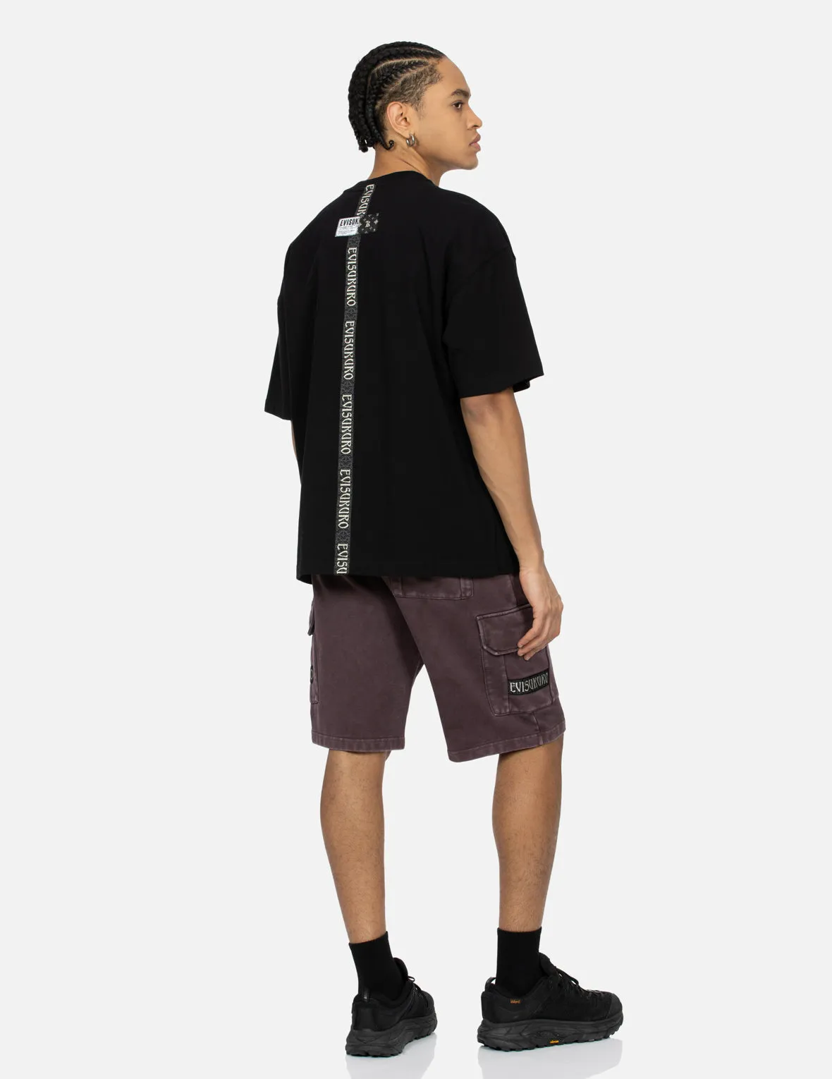 Gold Foil Calligraphy Logo Print Oversized T-shirt sold by Evisu product image thumbnail 4