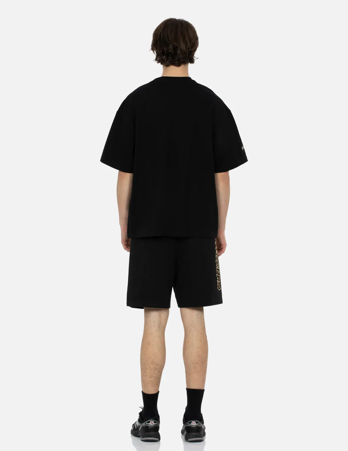 Metallic Logo Print Relax Fit Sweat Shorts sold by Evisu product image thumbnail 5