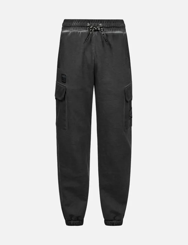 Washed Texture Multi-Pocket Relax Fit Sweatpants sold by Evisu