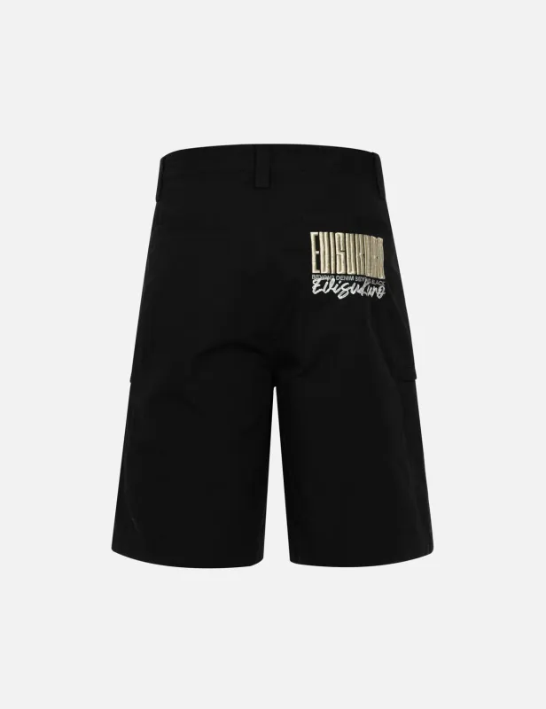 Logo Embroidery Relax Fit Shorts sold by Evisu