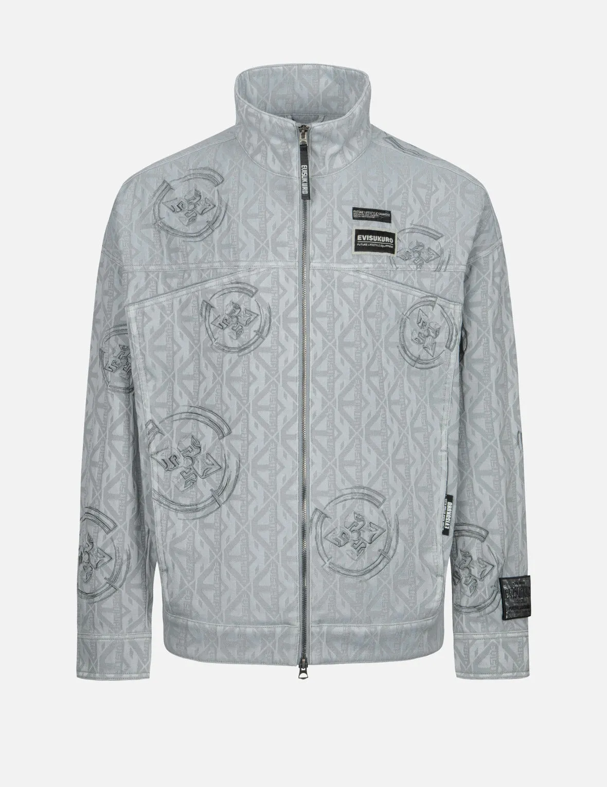 Monogram Jacquard Trucker Oversized Jacket sold by Evisu product image thumbnail 2
