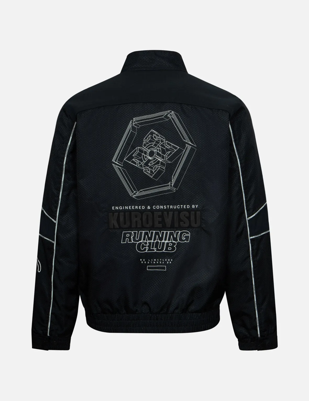 Mechanical Kamon Patterns Regular Fit Rider Jacket sold by Evisu