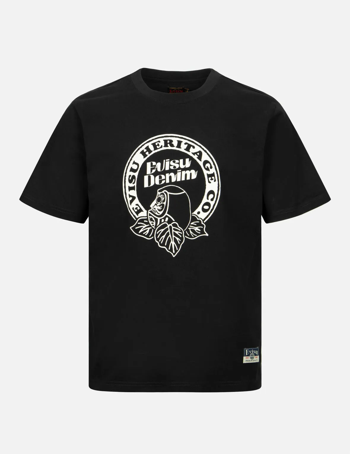 Hanafuda Daruma Print Regular Fit T-shirt sold by Evisu