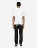 Playful Godhead and Seagull Print Slim Fit Denim Jeans #2010 sold by Evisu