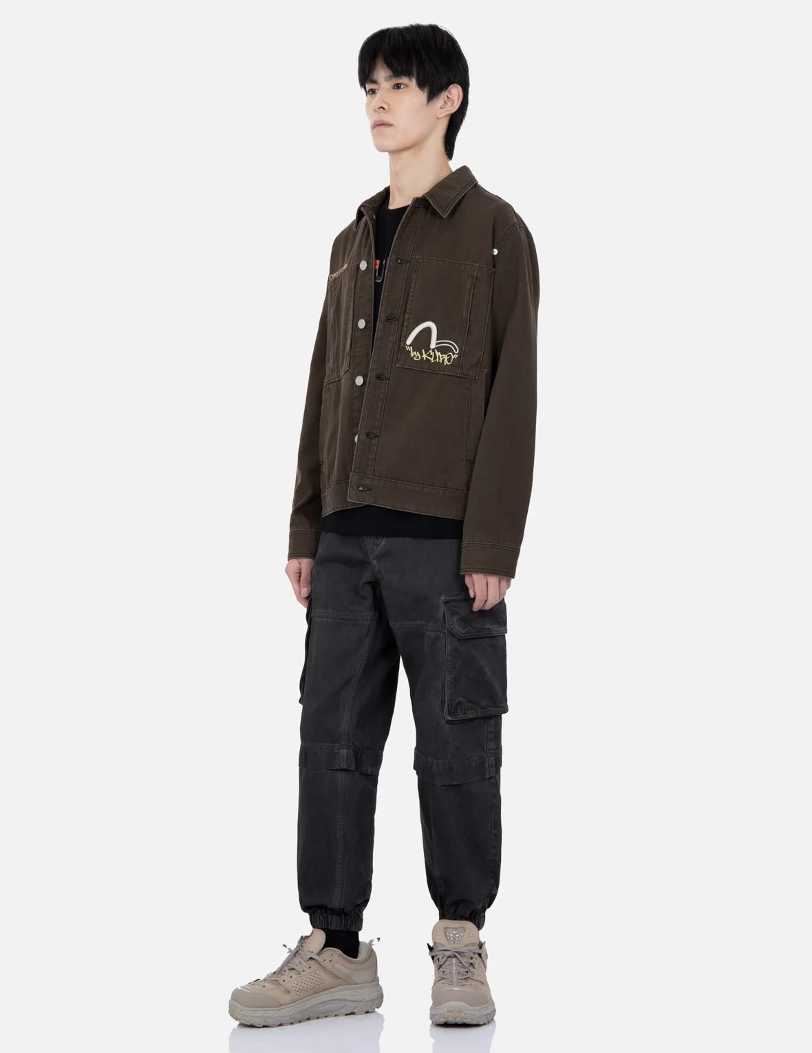 Worker Pockets Denim Jacket sold by Evisu product image thumbnail 4