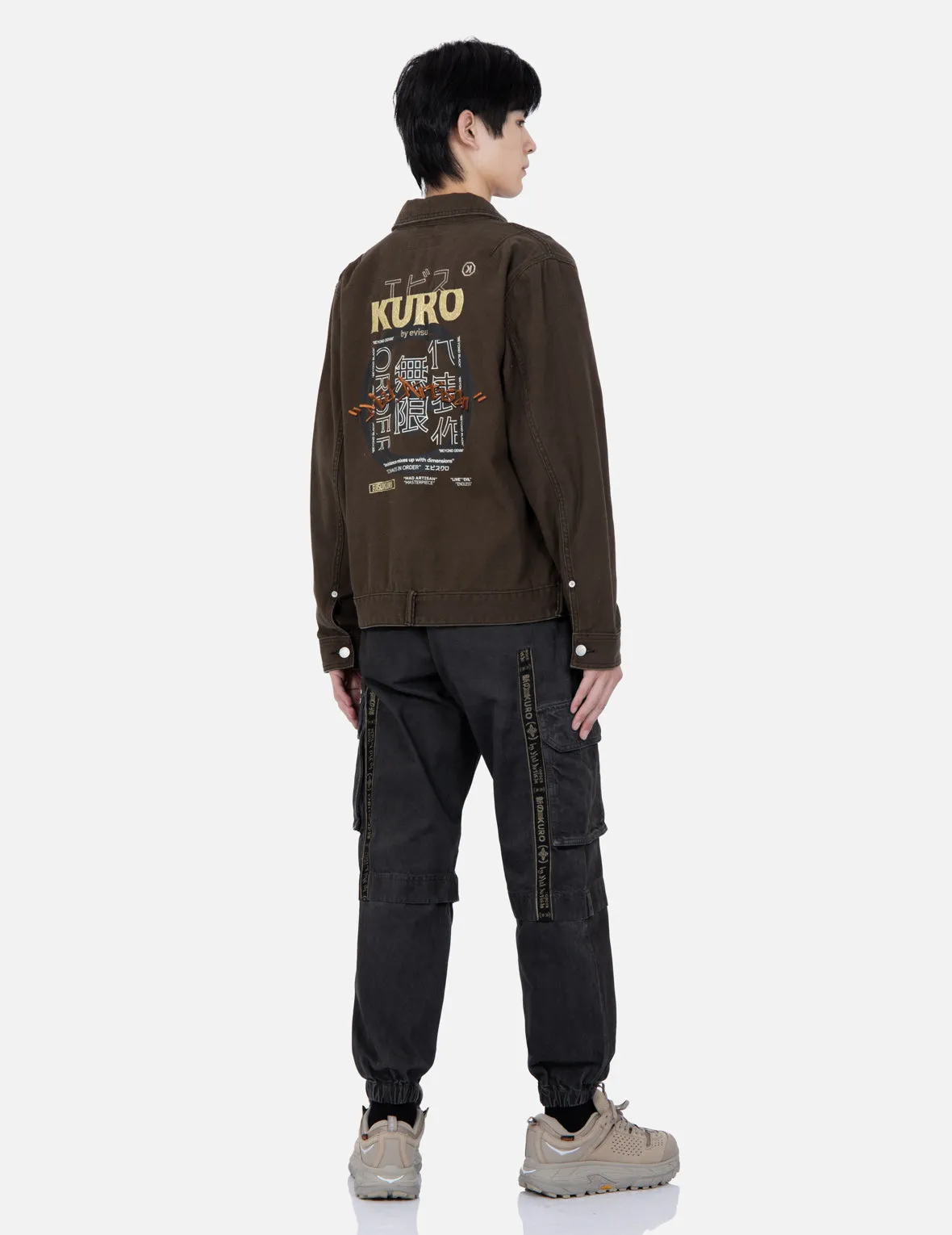 Worker Pockets Denim Jacket sold by Evisu product image thumbnail 3