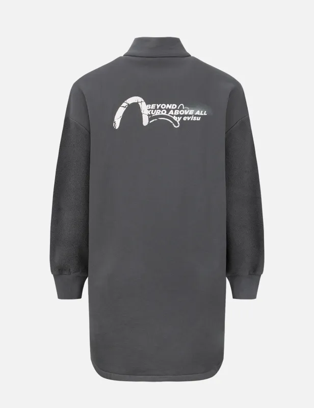 Slogan Print Turtle Neck Sweatdress sold by Evisu