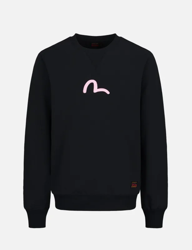 Seagull Print Sweatshirt made by Evisu