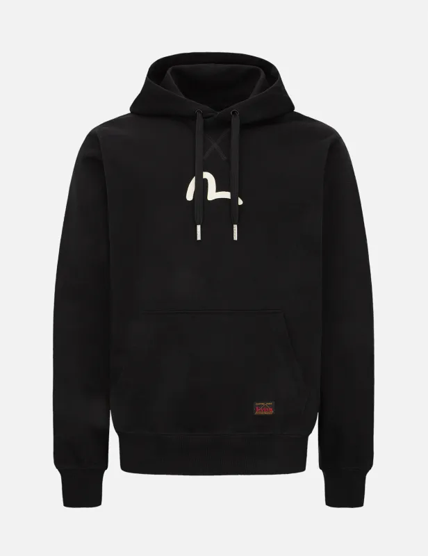 Seagull Print Hooded Sweatshirt sold by Evisu