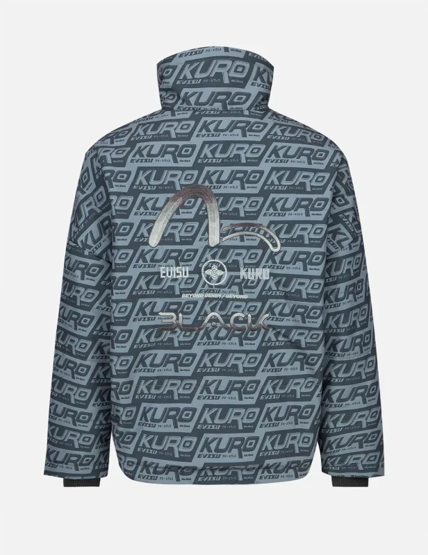Monogram Print Padded Jacket sold by Evisu