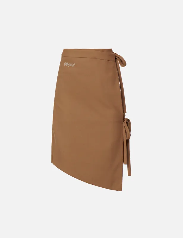Asymmetric Wrap Skirt sold by Evisu