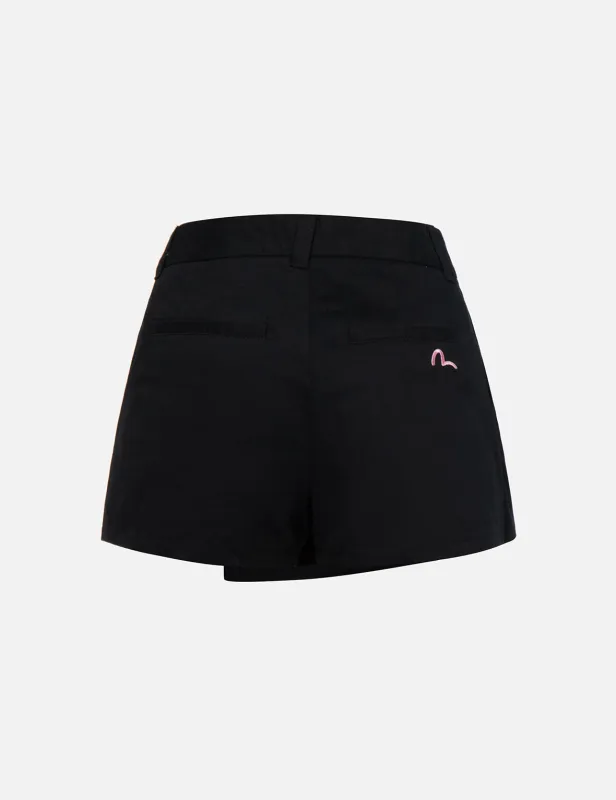 Seagull Embroidery Woven Skort sold by Evisu