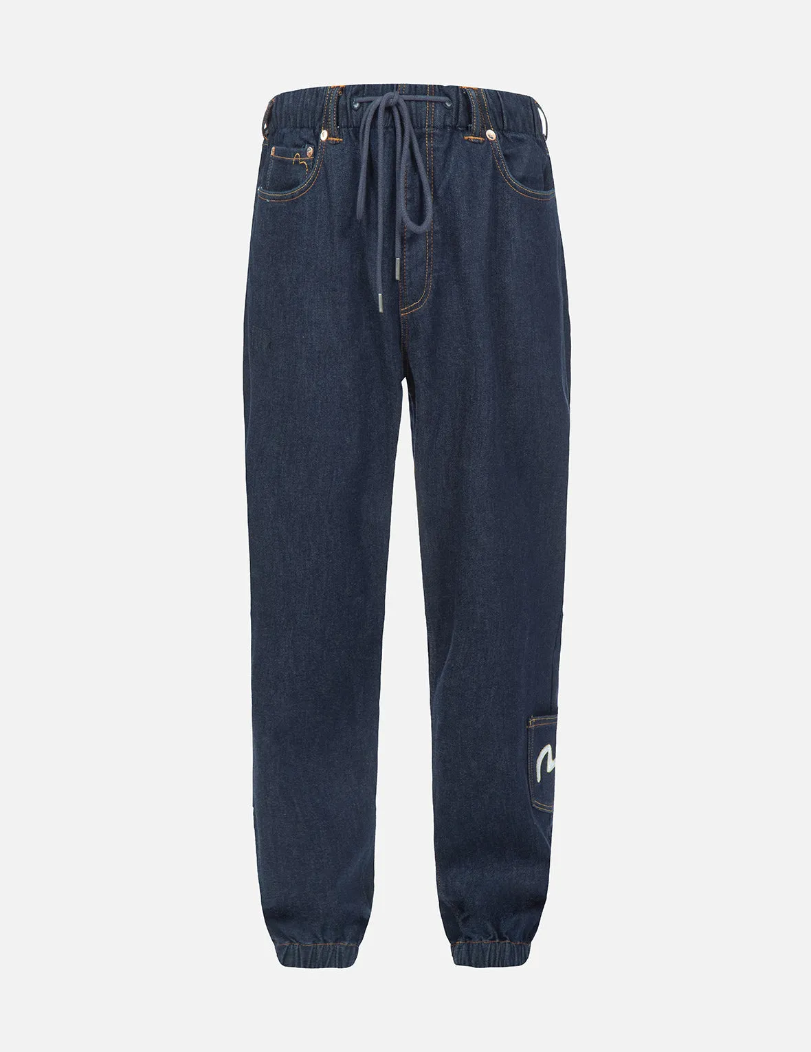 Eagle Printed Pocket Denim Joggers sold by Evisu product image thumbnail 2