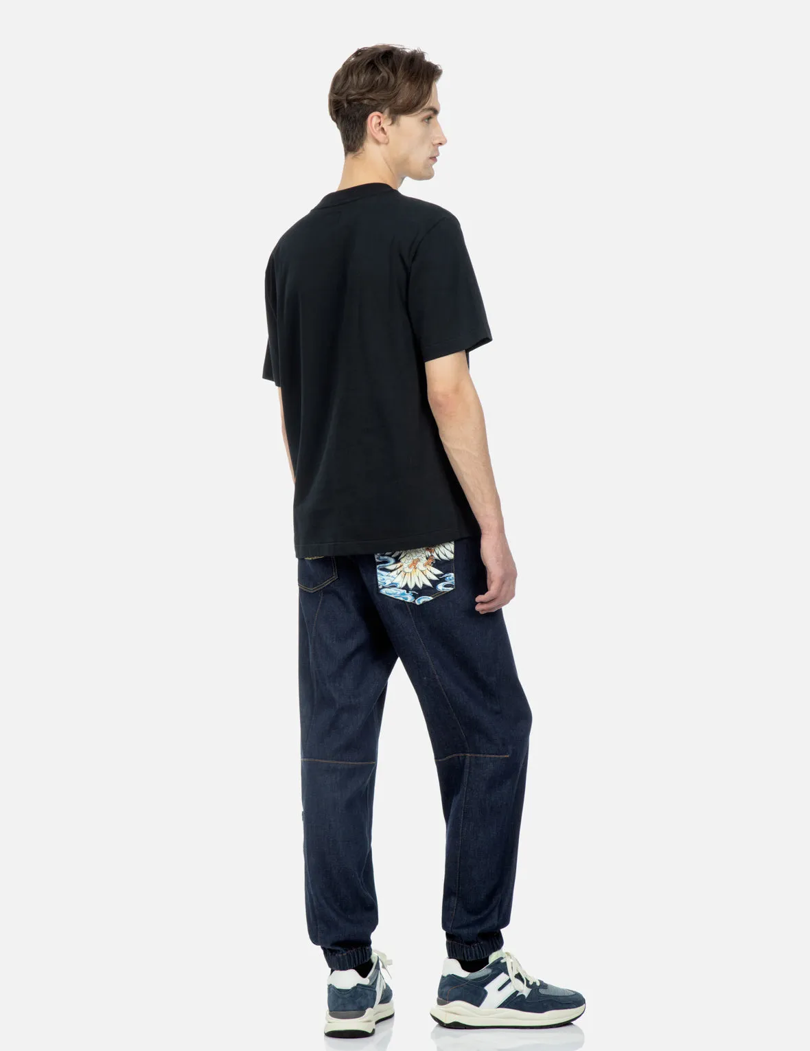 Eagle Printed Pocket Denim Joggers sold by Evisu product image thumbnail 3