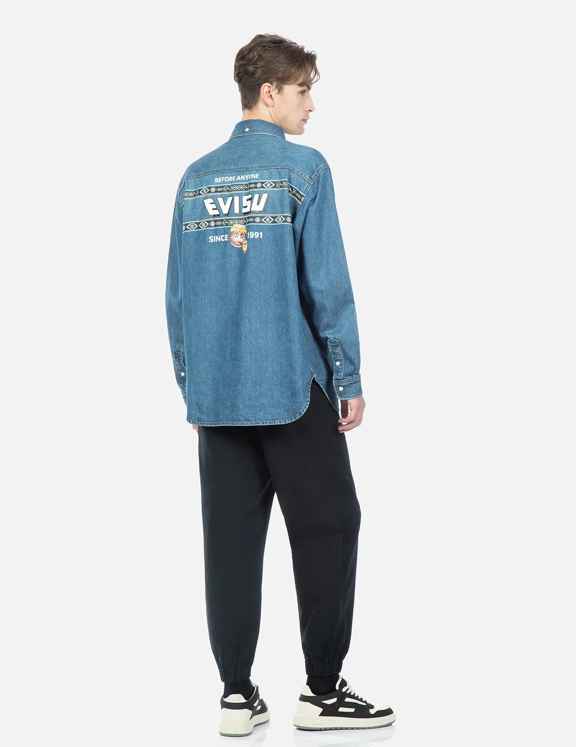 Nomadic Pattern Logo Print Joggers sold by Evisu product image thumbnail 5