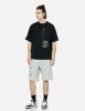 Logo Print and Kamon Embroidery Sweat Shorts sold by Evisu