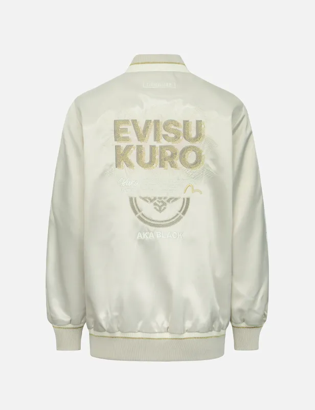 Logo and Kamon Embroidery Souvenir Jacket sold by Evisu