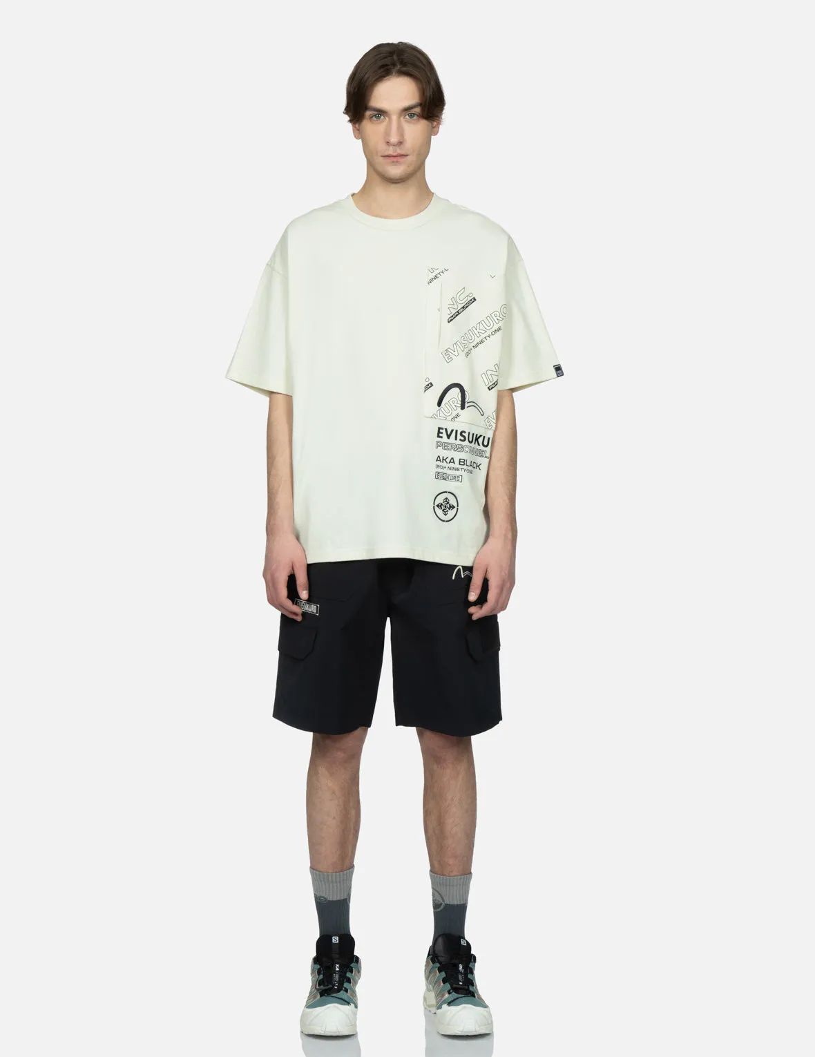 Seagull and Logo Embroidery Shorts sold by Evisu product image thumbnail 5