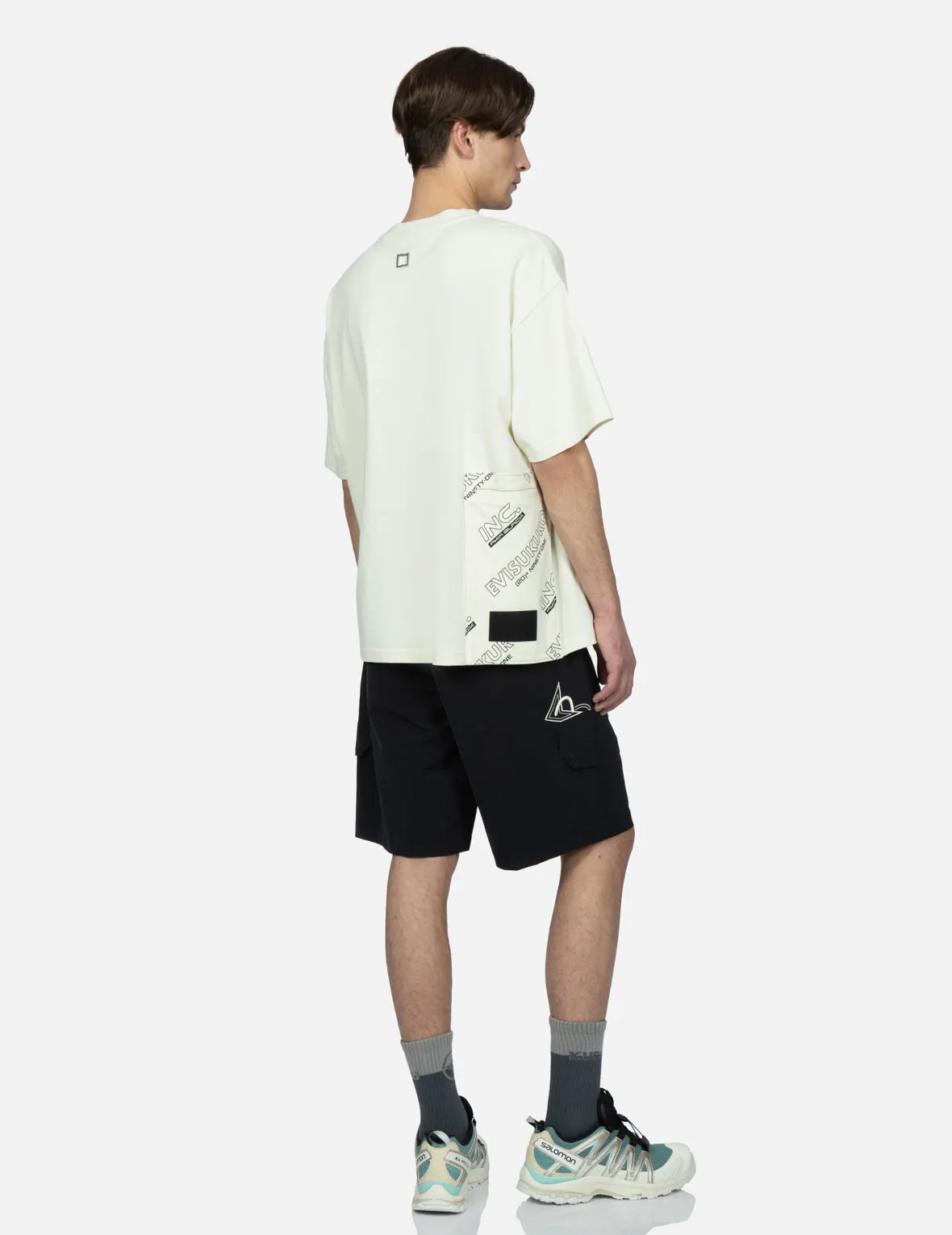 Seagull and Logo Embroidery Shorts sold by Evisu product image thumbnail 4