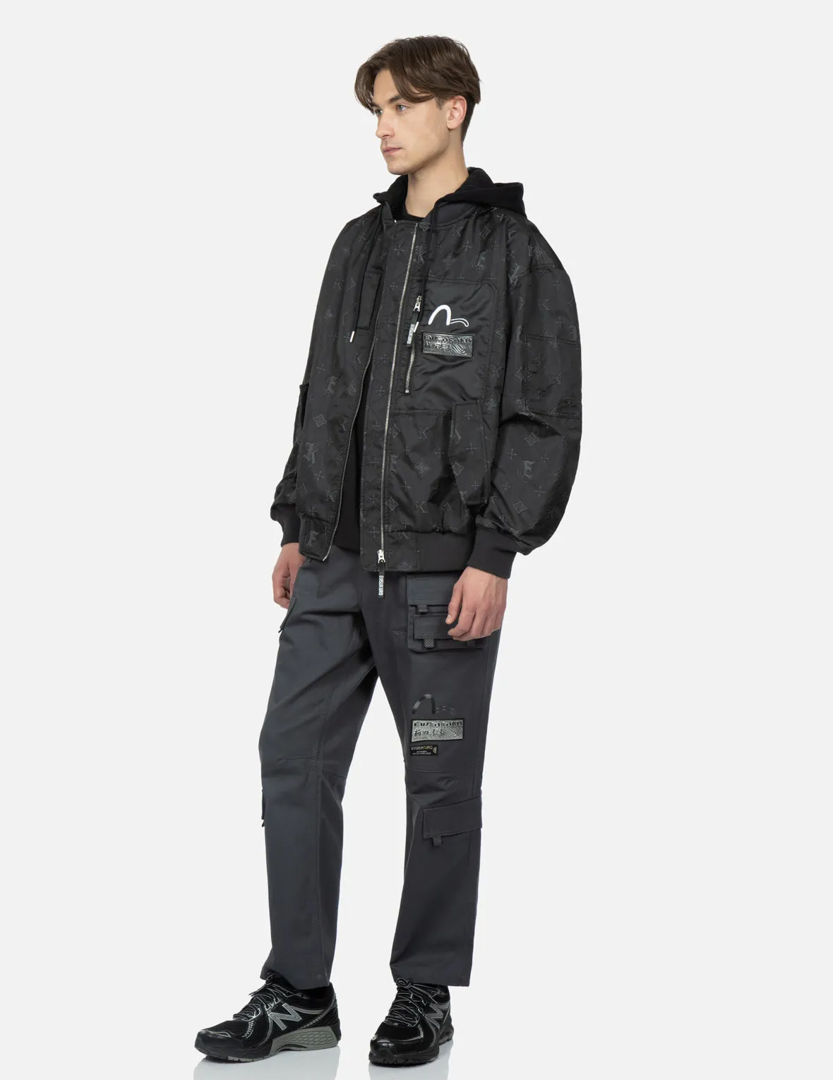 Monogram Jacquard Bomber Jacket sold by Evisu product image thumbnail 4