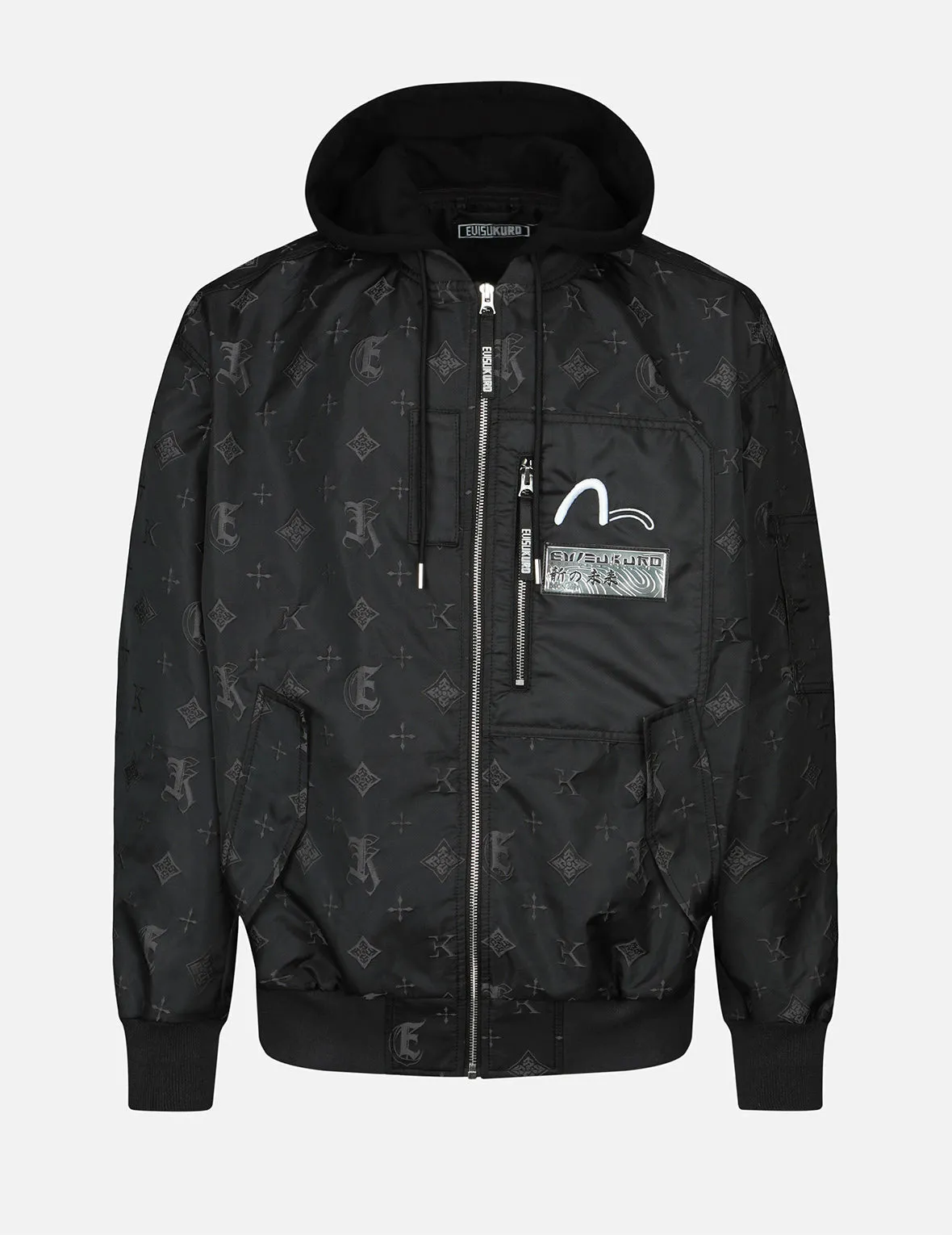 Monogram Jacquard Bomber Jacket sold by Evisu product image thumbnail 2