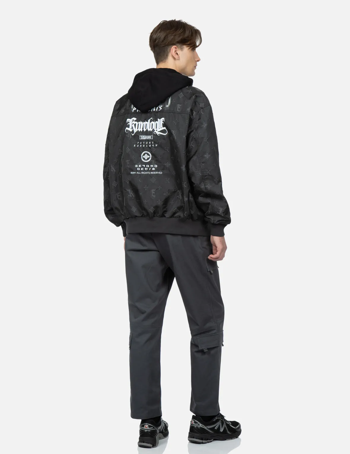 Monogram Jacquard Bomber Jacket sold by Evisu product image thumbnail 3