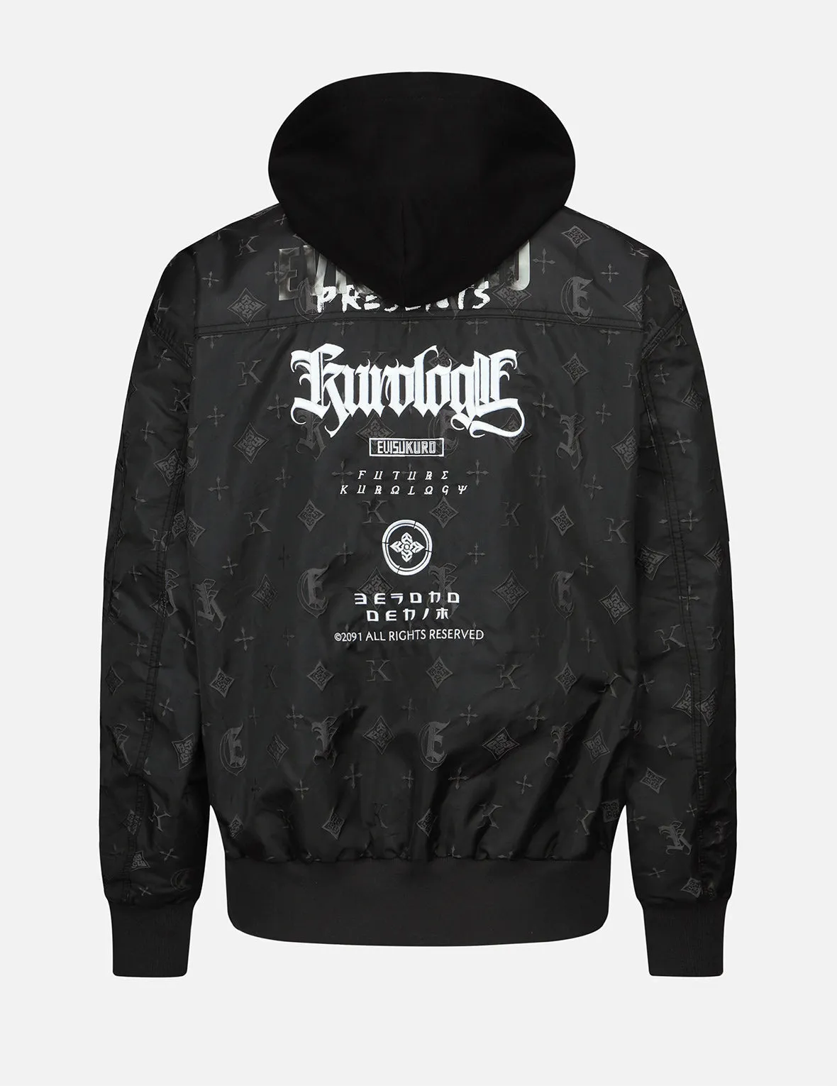 Monogram Jacquard Bomber Jacket sold by Evisu