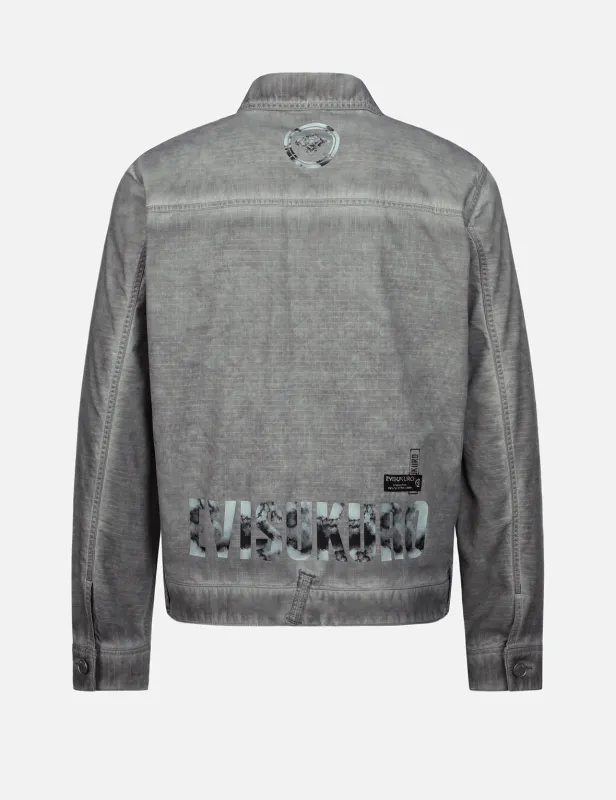 Logo Print Garment Dye Jacket sold by Evisu