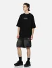 Logo Embroidery Belted Cargo Shorts sold by Evisu