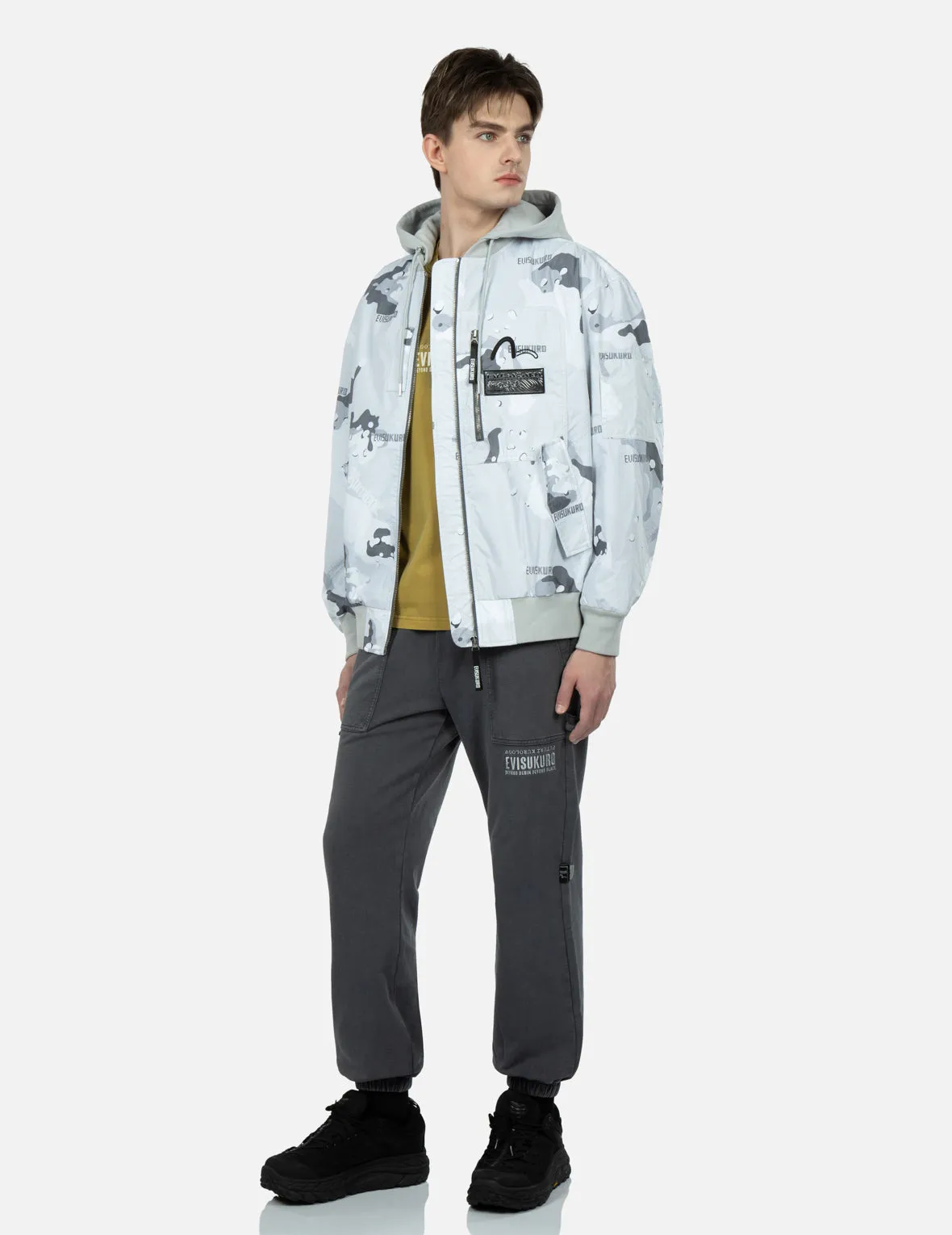 Camouflage Print Bomber Jacket sold by Evisu product image thumbnail 4