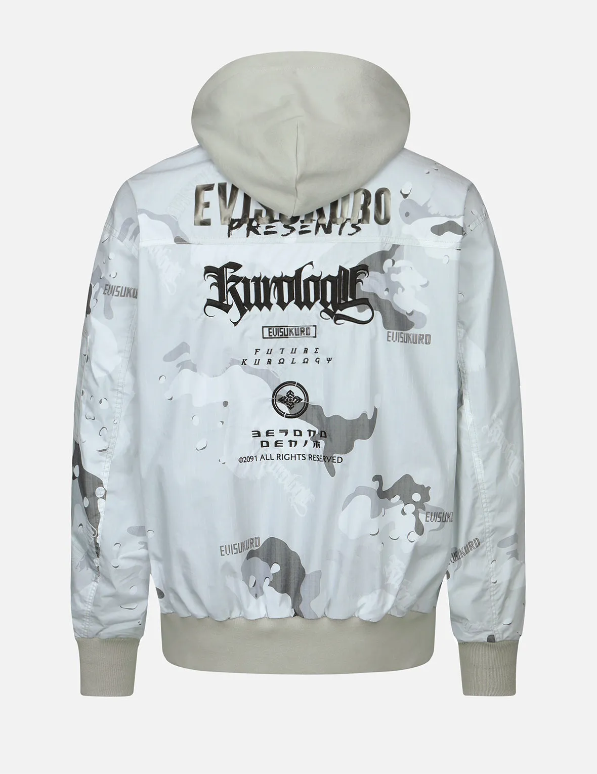 Camouflage Print Bomber Jacket sold by Evisu