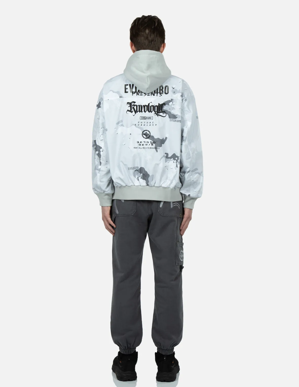 Camouflage Print Bomber Jacket sold by Evisu product image thumbnail 5