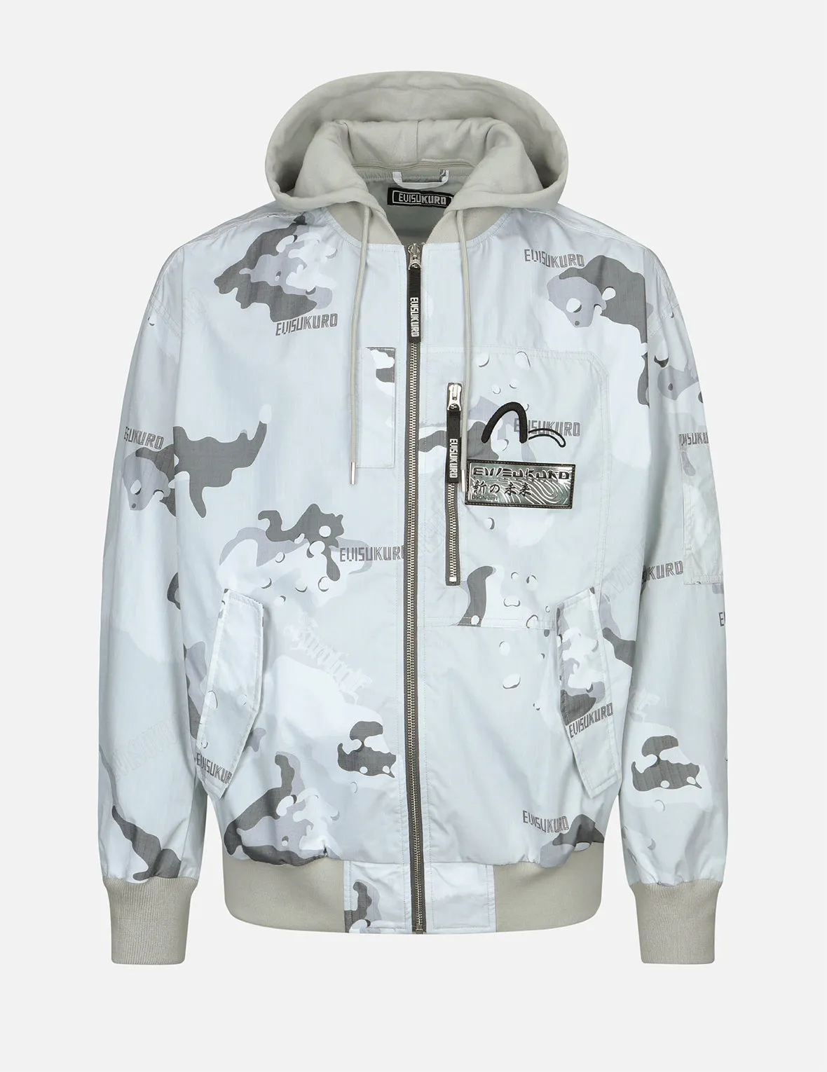 Camouflage Print Bomber Jacket sold by Evisu product image thumbnail 2
