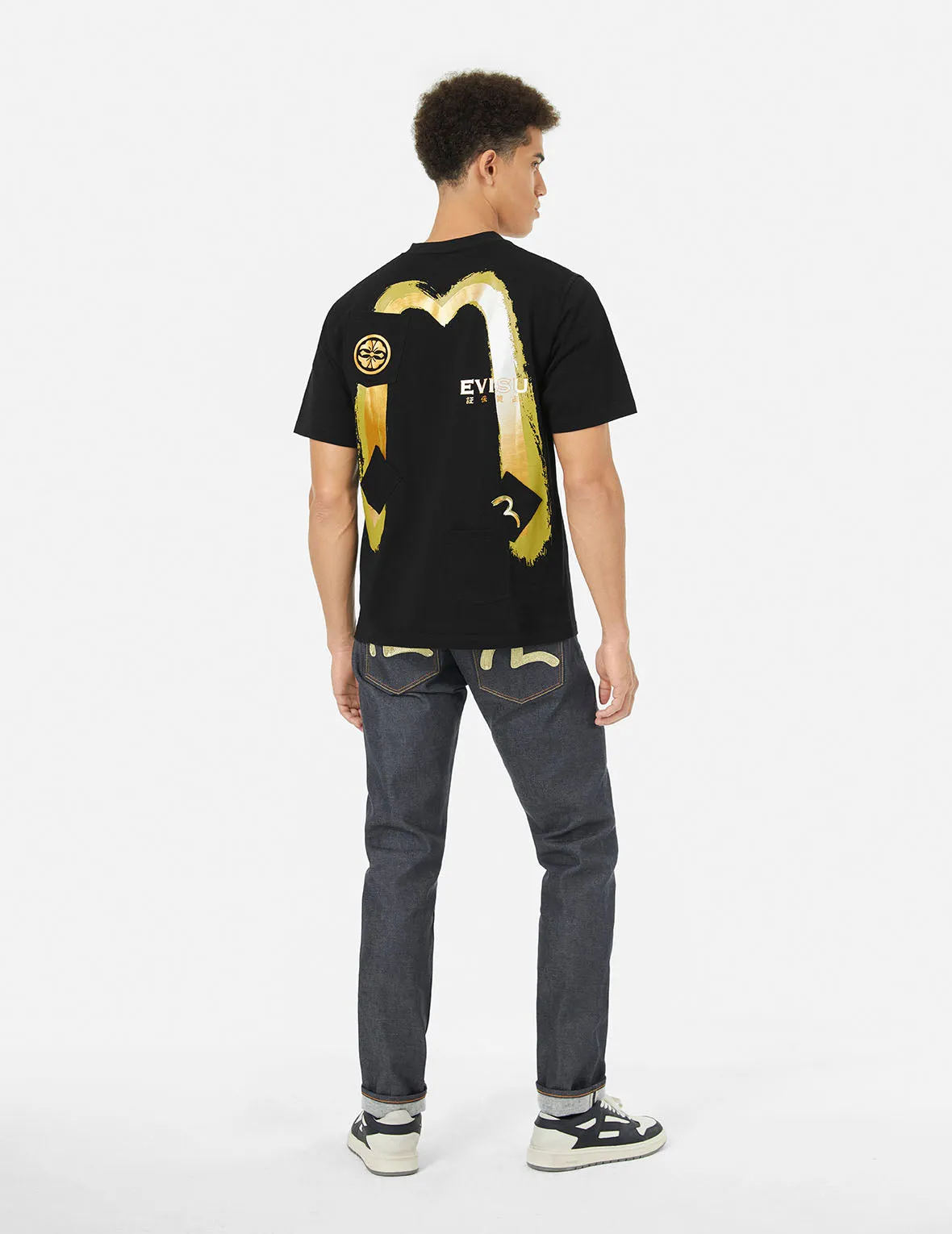 Multi-Pocket Print and Seagull Brushstroke Daicock Print Regular Fit T-Shirt sold by Evisu product image thumbnail 3
