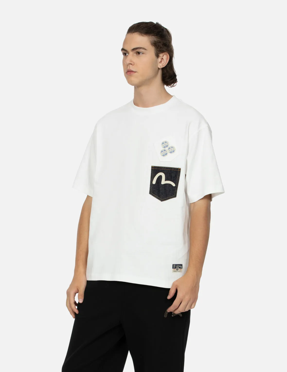 Multi-print and Multi-pocket Relax Fit T-Shirt sold by Evisu product image thumbnail 5
