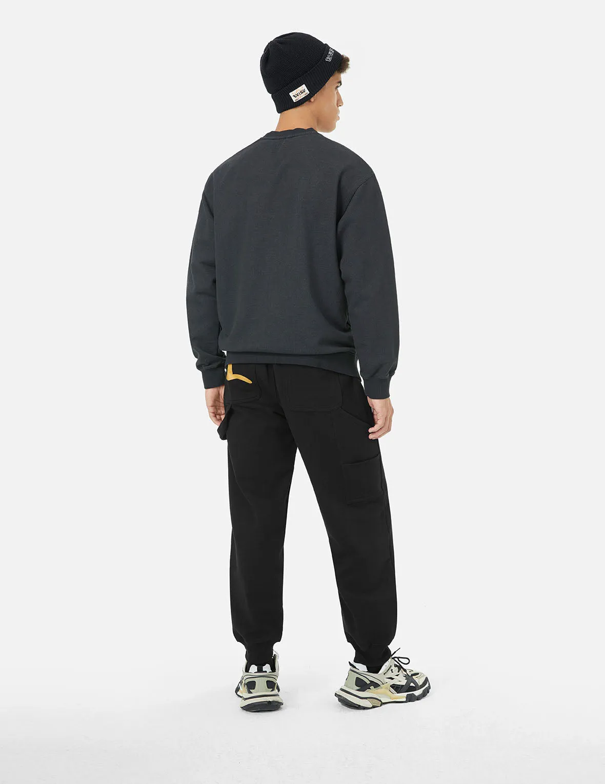 Hanafuda Kamon Embroidery Loose Fit Sweatpants sold by Evisu product image thumbnail 3