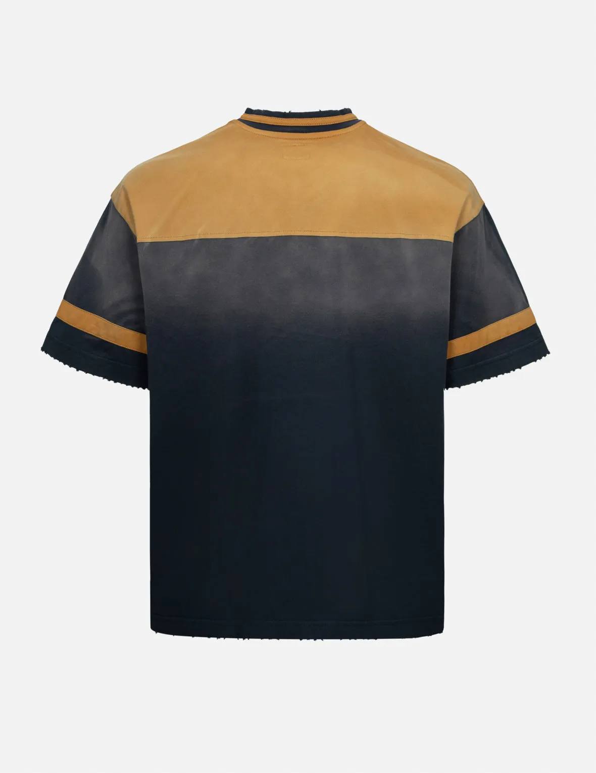 Seagull and Logo Appliqué Embroidery Boxy V-Neck T-shirt sold by Evisu product image thumbnail 2