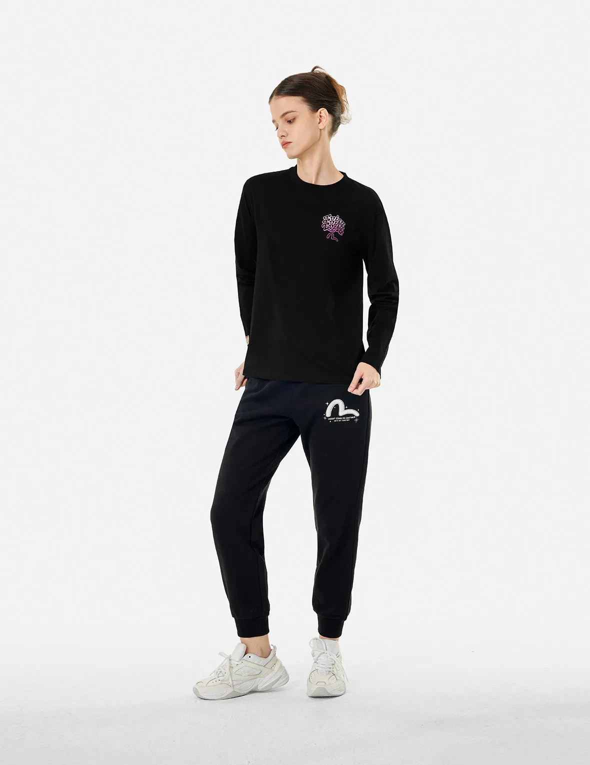 Daruma and Fortune Cat Pixel Daicock Print Regular Fit T-Shirt sold by Evisu product image thumbnail 4