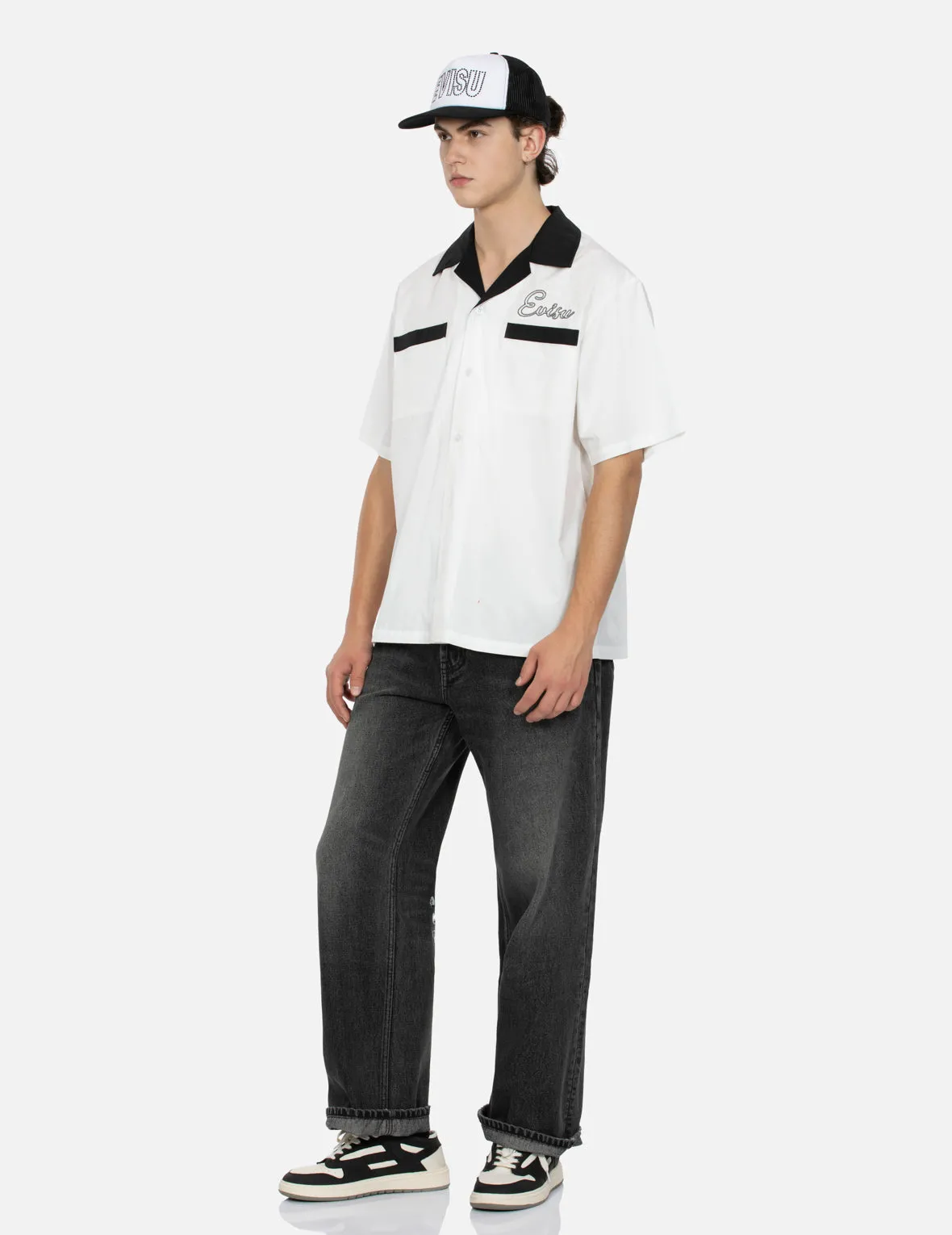 Skull Embroidery Daicock Baggy Jeans sold by Evisu product image thumbnail 4