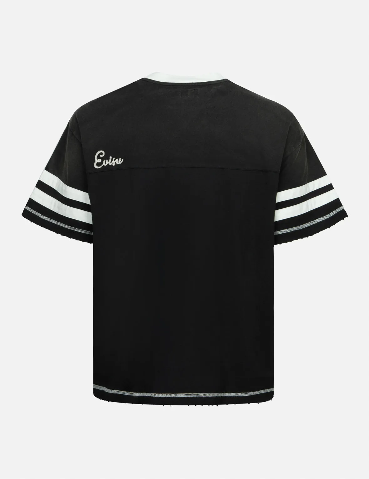 Logo Embroidery Paneling Boxy T-shirt sold by Evisu product image thumbnail 3