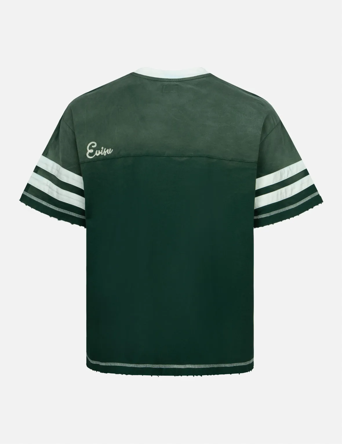 Logo Embroidery Paneling Boxy T-shirt sold by Evisu product image thumbnail 4