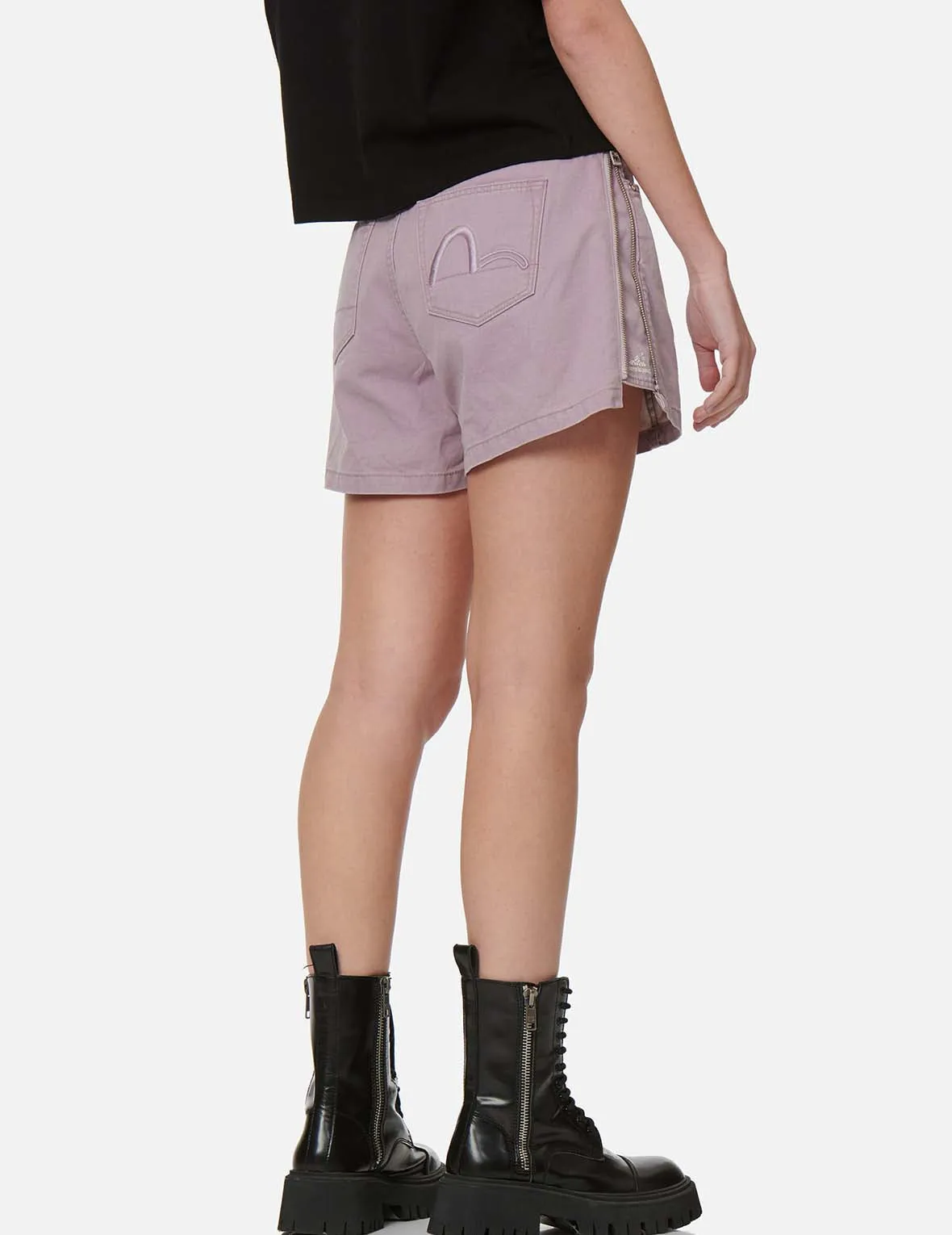 Pigment-dyed Shorts with Side Zippers sold by Evisu product image thumbnail 3