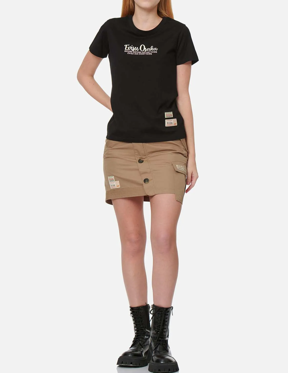 Button-up Asymmetric Skirt sold by Evisu product image thumbnail 5