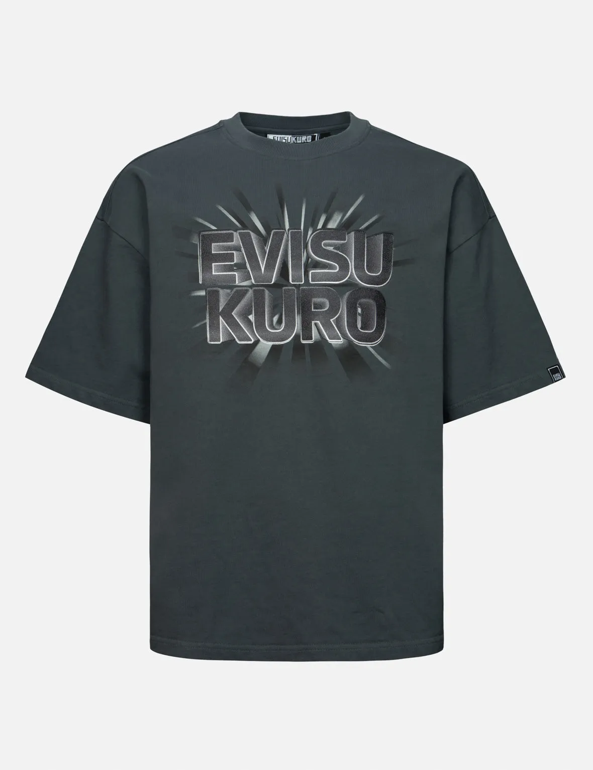 3D Logo Print Oversized Short-Sleeve Sweatshirt sold by Evisu